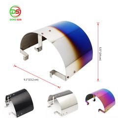 Car Air Intak Filter Cover Heat Shield Stainless Steel Cover for 2.5-3.5" Filter Auto Intake Heat Shield Dust Shield Accessories
