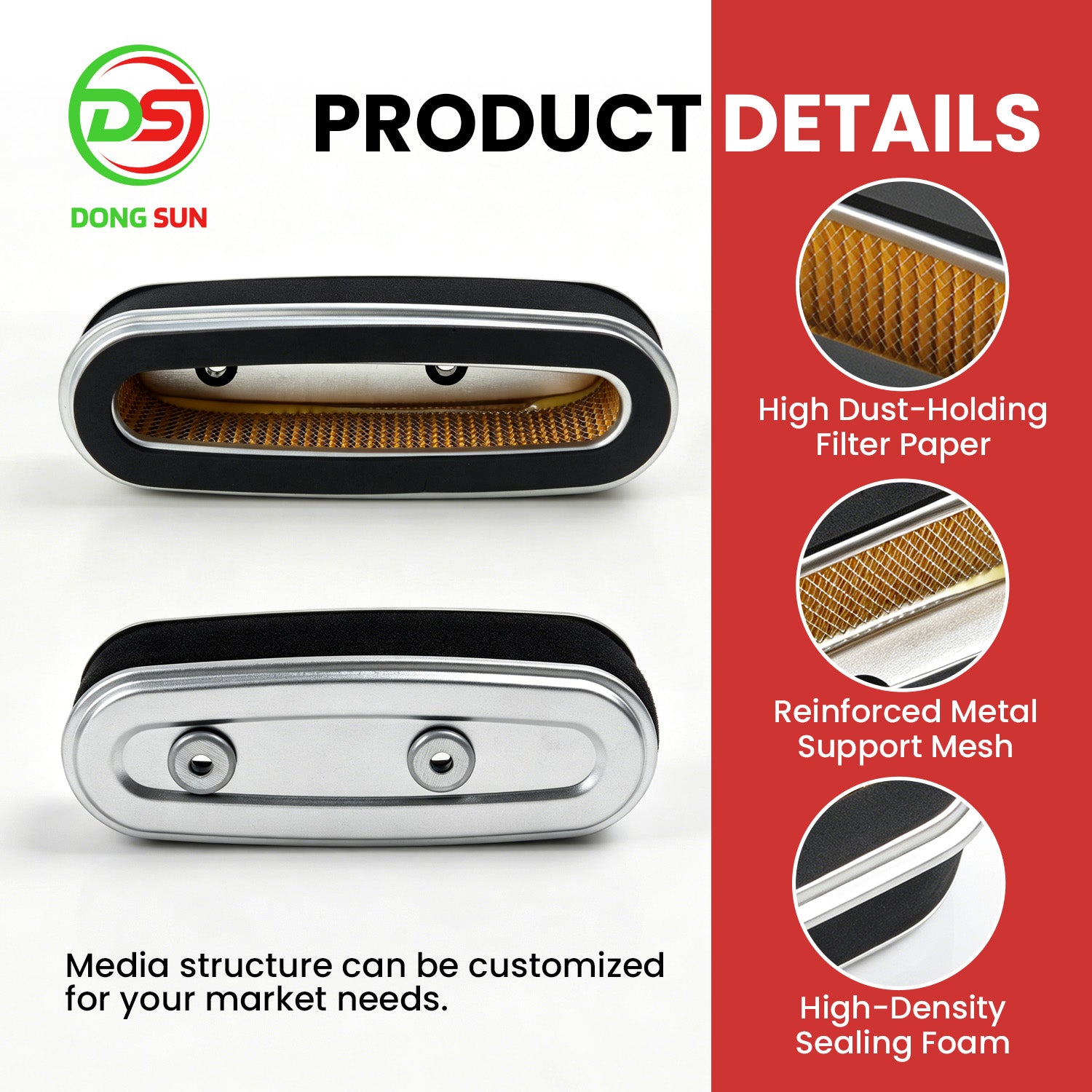 Air Filter Cleaner Fit for Hondas GXV160UH2 HRC216K3 Lawn Mower 17210-Z1V-003 17211-ZE7-W03 Small Engine Intake Filter