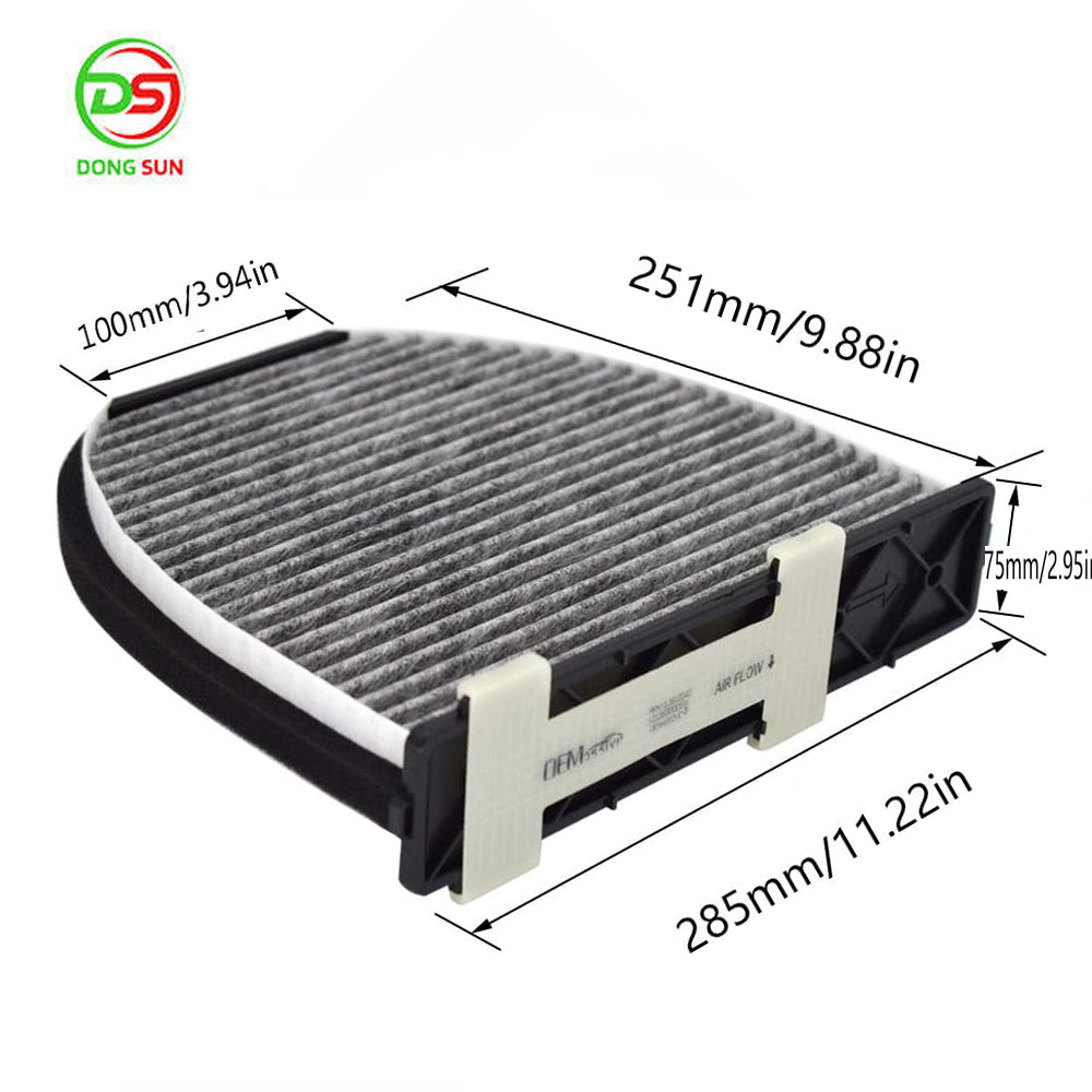 Car Cabin Auto Air Conditioner Filter Activated Carbon Pollen Air Filters For Mercedes W204 W212 W211C207 2048300518 2128300018