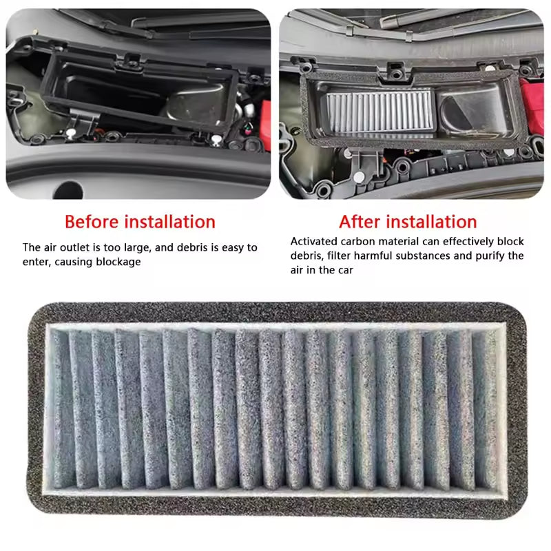 Air Intake Cabin Filter for Teslas Model 3 2021 Air Conditioner Inlet Filter Replacement Parts Accessories