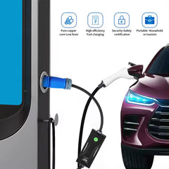 Portable EV Charger 16A IEC 62196-2 Type 2 Adjustable Current For EV Electric vehicle Car Charging