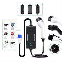 Portable EV Charger 16A IEC 62196-2 Type 2 Adjustable Current For EV Electric vehicle Car Charging