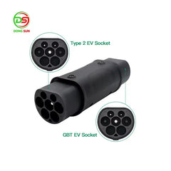 GBT to Type2 IEC 62196 GB/T To Type 2 EV Adapter Female to Female Plug EV Charger Converter Adapter 16A 32A for EVSE Charging