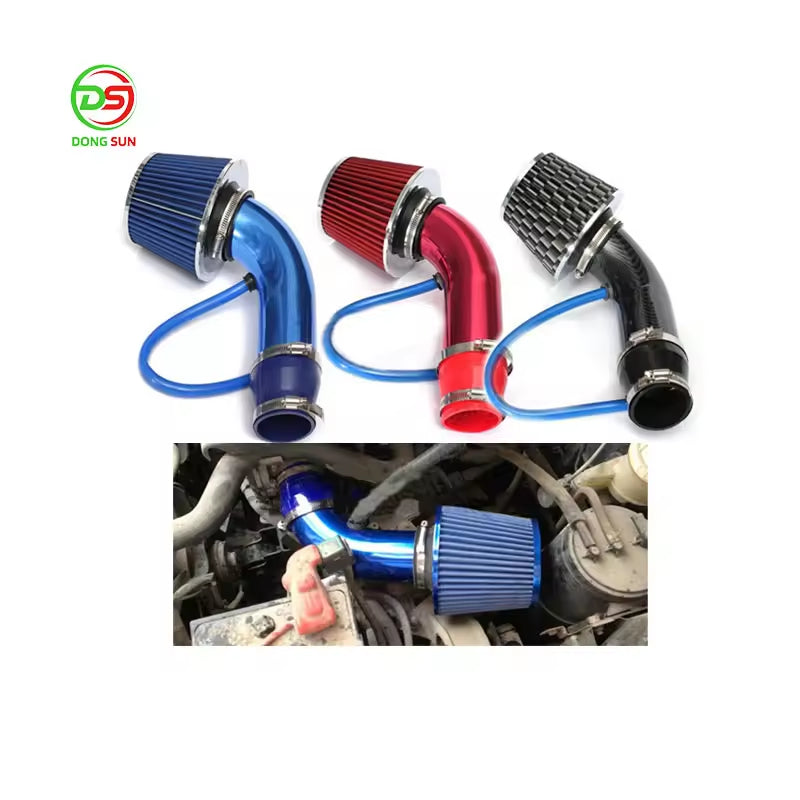 Universal 76mm 3inch High Flow Cold Winter Air Mushroom Head Crank Case Aluminum Intake Pipe Kit for Modified Sport Car