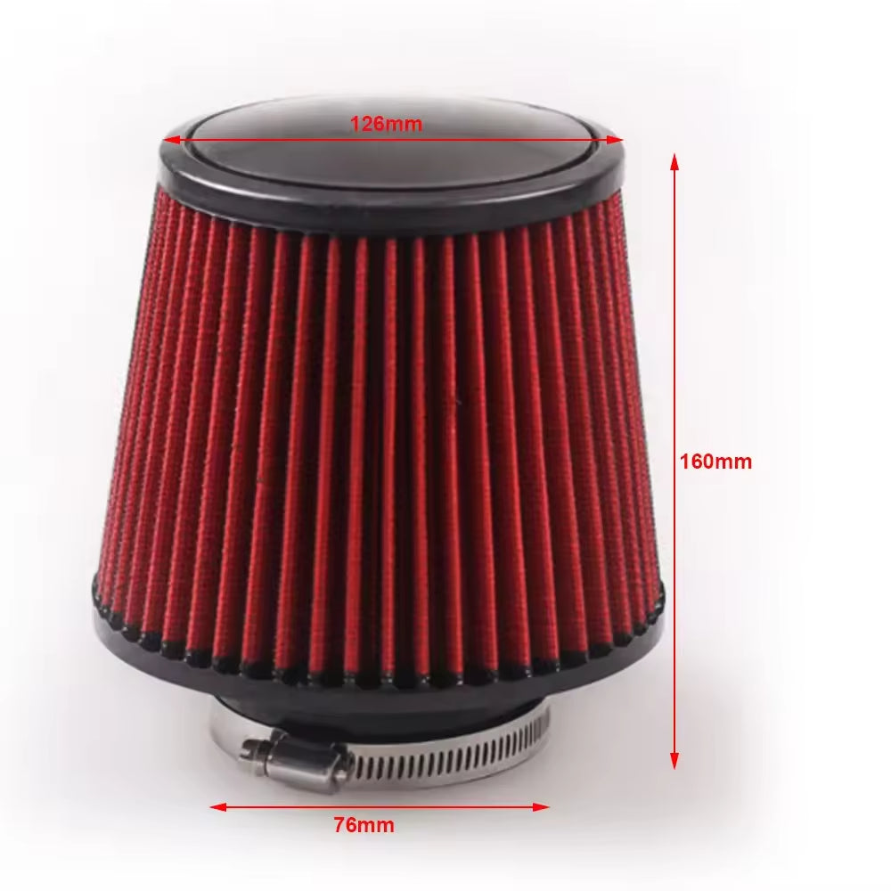 Universal Car Air Filter 63mm 76mm 89mm 102mm 127mm Racing Air Intake Filter