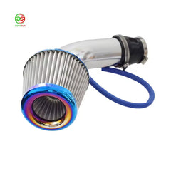 High Flow Cold Air Intake Filter Sport Air Filters Power Mesh Cone Burnt Blue Stainless Steel Racing Car Air Filter