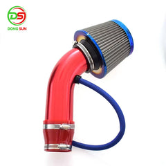 High Flow Cold Air Intake Filter Sport Air Filters Power Mesh Cone Burnt Blue Stainless Steel Racing Car Air Filter