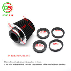 Universal Performance Sport Air filter Modification Inlet Car Cold Air Intake Filter 63mm 76mm 89mm 102mm 127mm High Flow