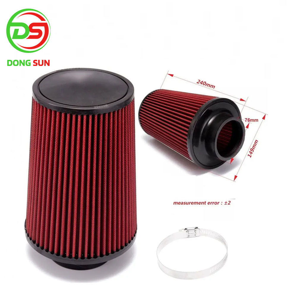 Customized Universal Performance Air Inlet System Modified Car Air Filter Mushroom Head 2.5inch 3inch 3.5inch 4inch 5inch