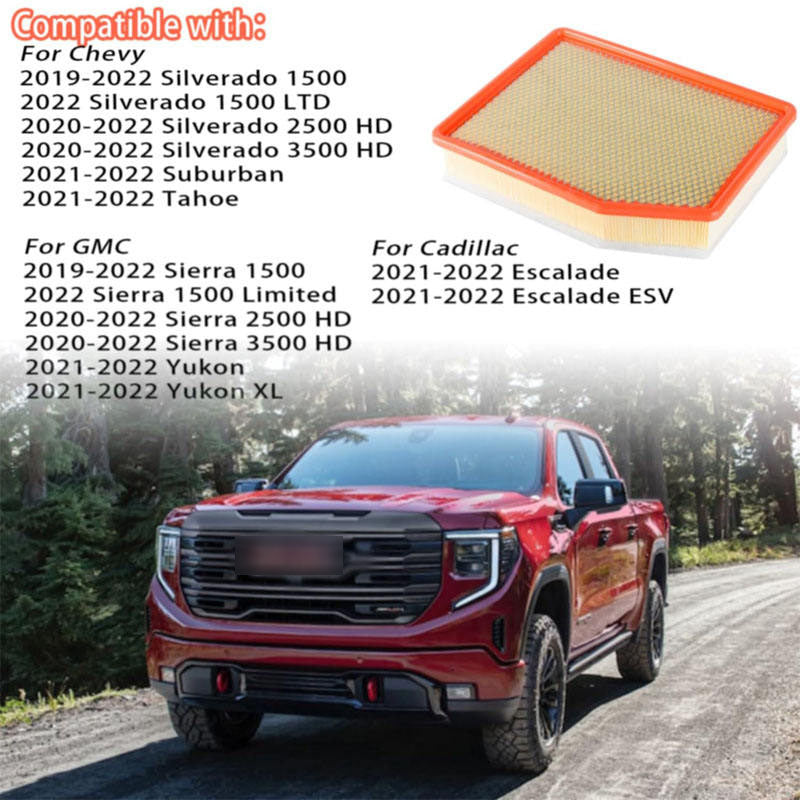 A3244C Engine Air Filter for Chevrolet GMC Cadillac 2019-2022 Silverado Suburban Tahoe Sierra Yukon 2021 2022 84121219