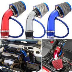 Universal Car Modification High Flow Performance Inlet Air Intake Filter Burnt Blue Stainless Steel Racing Car Air Filter