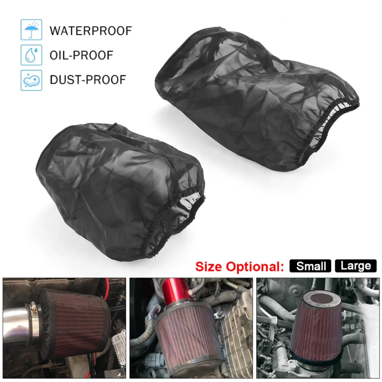 Air Filter Protective Cover Real Waterproof Oilproof Dustproof for High Flow Air Intake Filters Air Filter Cover