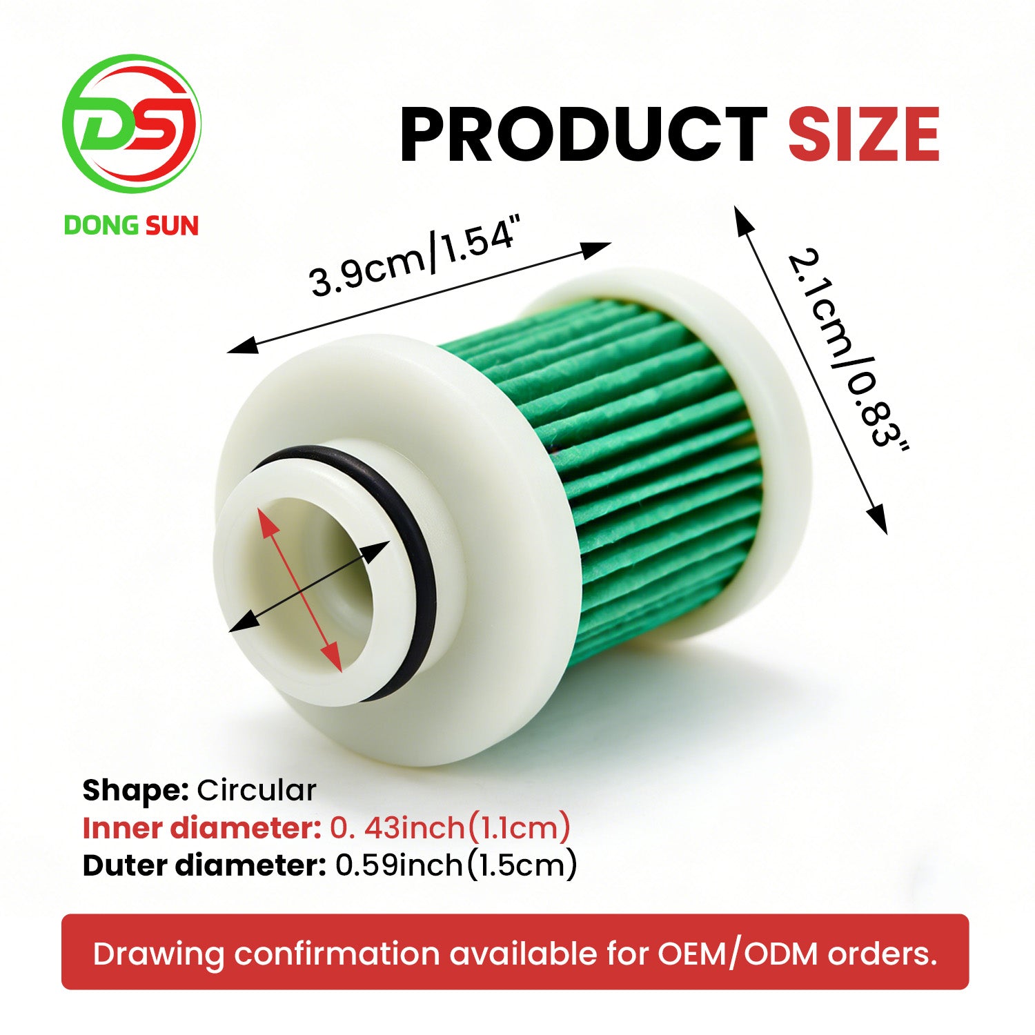 Marine Fuel Filter 6D8-WS24A-00-00 for Outboard Engines 60HP T60TLR & 75HP F75TLR Replacement