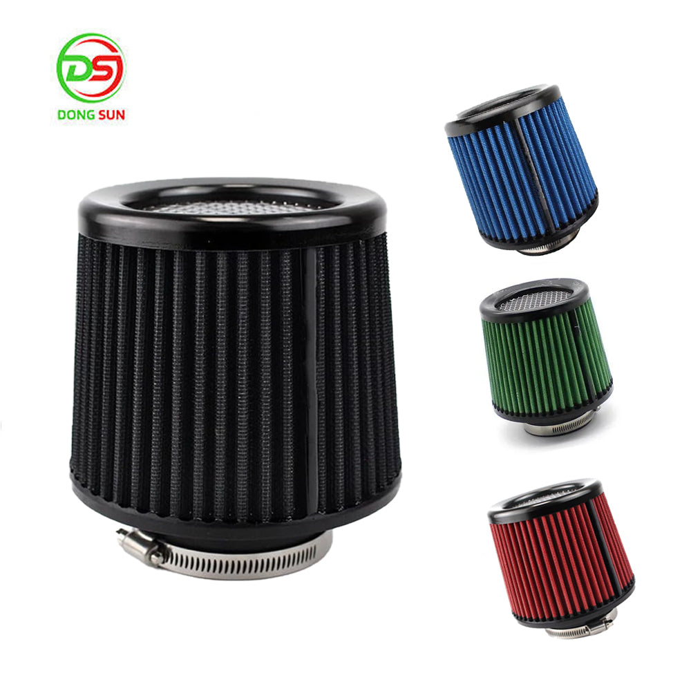 Performance 76mm Cone Intake Air Filter Sport Racing Car Engine Air Intake Filter Universal Automotive Cold Air Intake Kit